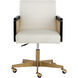 Claudette Linoso Ivory Office Chair